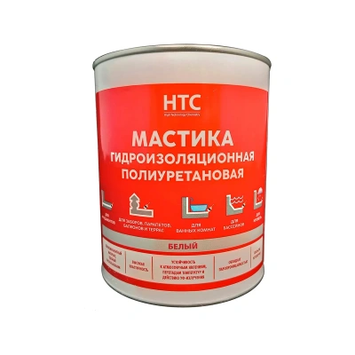 Купить Мастика гидроизоляционная полиуретановая 1 кг белая (1) "HTC"