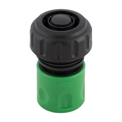 Купить Соединитель для шлангов 3/4" с системой быстрой фиксации и аквастопом,блистер (1/50/200)"PARK" HL030