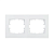 Купить Рамка "KARINA" 2-х местн. горизонтальная, белый (1/10/120) "LEZARD" 707-0200-147