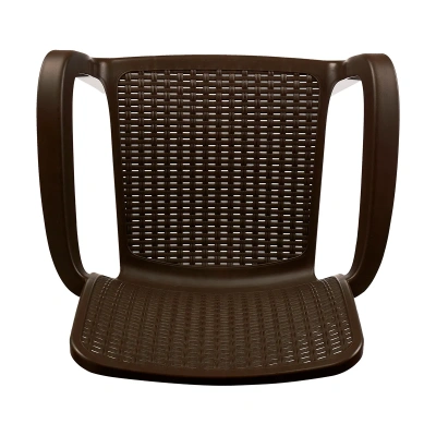 Купить Кресло пласт. "RATTAN" (горький шоколад) (1/4) "INGREEN"  ING6182гшк