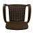 Купить Кресло пласт. "RATTAN" (горький шоколад) (1/4) "INGREEN"  ING6182гшк