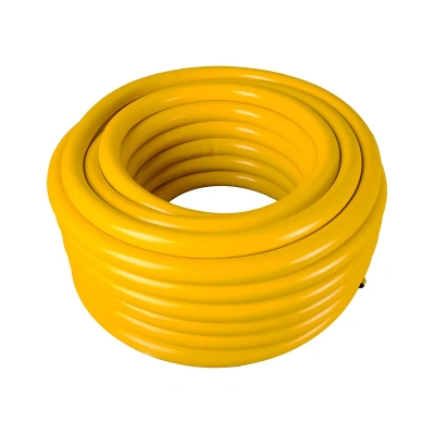 Купить Шланг пвх пищевой армиров. усиленный 1" 25 м (желтый) (1) "Вихрь"