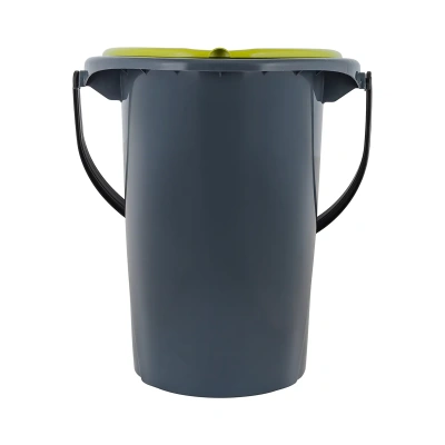 Купить Ведро-туалет "SMART SOLUTION" 17 л (серый) (1/7) "INGREEN" ING30001Fср