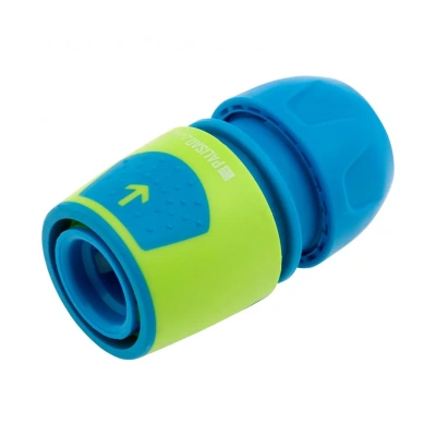 Купить Соединитель для шлангов "LUXE" 1/2"-3/4" авс-пластик, быстросъемный, с аквастопом (1/120) "PALISAD"