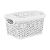 Купить Корзина "FIORI" с крышкой 3,3 л  24,2*18*14 см (белое облако) (1/13) "KEEPLEX" KL401211048