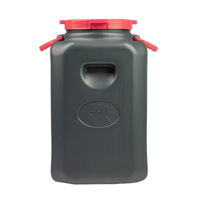 Купить Канистра-бочка пласт. "Эконом" 50 л с крышкой и ручками, горловина 215 мм (1/4) "Альтернатива" м8331