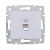 Купить Розетка телефонная "KARINA" 1 местн. евро (механизм) белый (1/10/120) "LEZARD" 707-0288-137