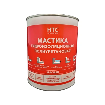 Купить Мастика гидроизоляционная полиуретановая 1 кг красная (1) "HTC"