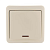 Купить Выключатель открыт. уст. "VIOLA" 1 кл. с индикатором, кремовый (1/12/144) "LEZARD" 751-0300-111