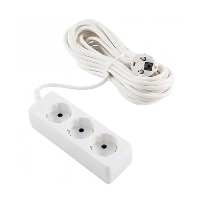 Купить Удлинитель "ENGY гранд" 10 м, 3 розетки с заземл. (пвс 3 х 0,75), белый (1/20)