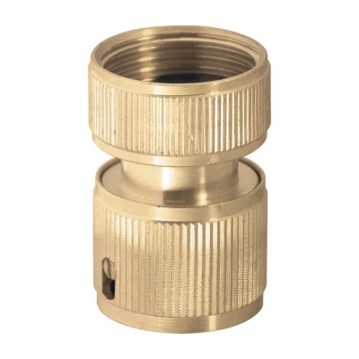 Купить Соединитель для шлангов 1/2" латунный, быстросъемный, внутр. резьба (1/96) "PALISAD"