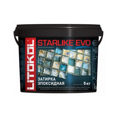 Купить Затирка эпоксидная 2-х комп. "STARLIKE EVO" S.225 TABACCO, ведро 5 кг (1) LITOKOL