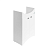Купить Тумба под раковину напольная "Аттика-50" 2 створки, 820*490*330 мм, белая "SANITA" ATKSACW50013F1