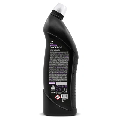 Купить Средство для прочистки труб "DIGGER-GEL PROFESSIONAL" 1 л (1/8) "GRASS"
