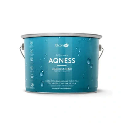 Купить Пропитка водоотталкивающая для камня, кирпича, бетона "AQNESS" 9 л (1) "ELCON"