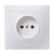 Купить Розетка "Кварта" 1 местн. рс10-2-кб, 10а (керам.) белый (1/10/200) "IEK"