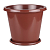 Купить Горшок для цветов "Эконом" 10 л (коричневый) (1/18) "Альтернатива" м6604