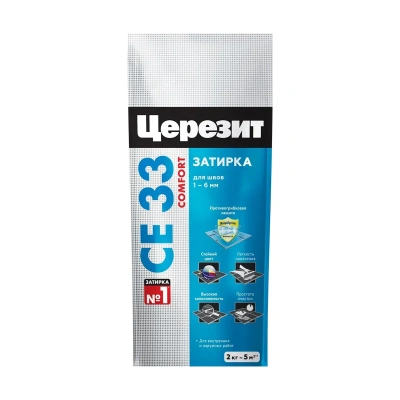 Купить Затирка се 33 №01 белая  2 кг (1/12) "CERESIT"