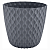 Купить Горшок для цветов "WAVE" D 270 мм/10 л (вулкан. серый) (1/12) "INGREEN" IG650410026