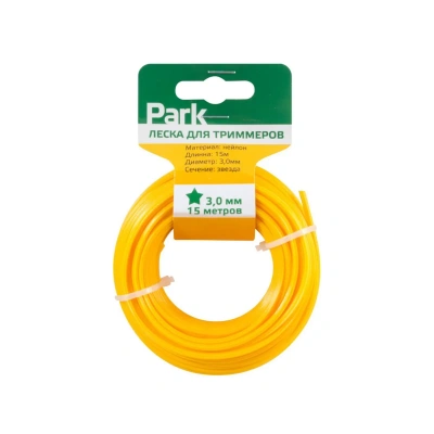 Купить Леска для триммера 3,0 мм 15 м звезда (1/35) "PARK" россия