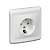 Купить Розетка "Этюд" 1 местн. с заземл, с шторками 16а, белый (1/20/120) "SCHNEIDER"