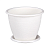 Купить Горшок для цветов "Розалия" 0,8 л (белый) (1/30) "Альтернатива" м1521
