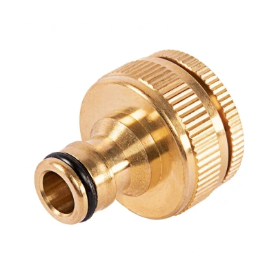 Купить Адаптер для шлангов с внутренней резьбой 3/4"-1" латунный, с переходником (1/72) "PALISAD"