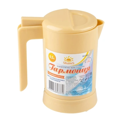 Купить Чайник электр. "SHAMS" гармония SH-002 0,5 л (1/36) пластик (бежевый)