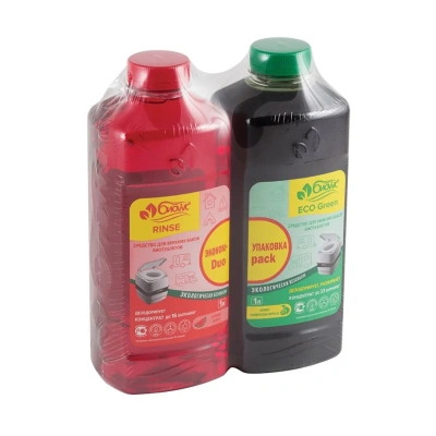 Купить Средства для биотуалетов набор "RINSE" 1 л + "ECO GREEN" 1 л (1/6) "БиоWC"