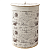 Купить Корзина для белья круглая BLB-08-R  D=33 см н=50 см бамбук, лен (1/12) "Рыжий кот"
