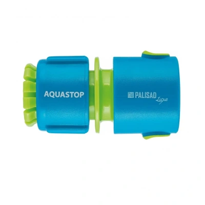 Купить Соединитель для шлангов "LUXE" 1/2" пласт. быстросъемный, с аквастопом (1/40) "PALISAD"