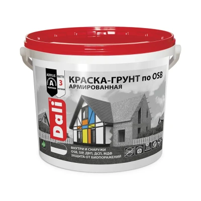 Краска-грунт "DALI" по OSB база A  6 кг (1) "Рогнеда"
