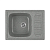 Купить Мойка для кухни врезная искусств. камень GRS-13-309 с крылом 650*500 мм темно-серая (1) "GREENSTONE"