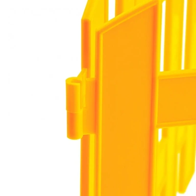 Купить Забор декоративный "Винтаж" пласт. 0,28*3 м 7 секций (желтый) (1/5) "PALISAD"