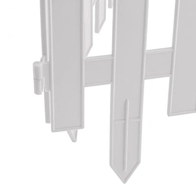 Купить Забор декоративный "Винтаж" пласт. 0,28*3 м 7 секций (белый) (1/5) "PALISAD"