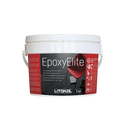 Купить Затирка эпоксидная 2-х комп. "EPOXYELITE" E.05 серый базальт, ведро 1 кг (1) LITOKOL