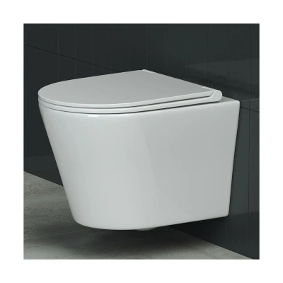 Купить Унитаз подвесной "RIMLESS" белый "CERAMICA NOVA" CN3011