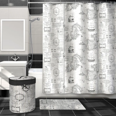 Купить Штора для ванной 180*180 см (полиэстер) "EXPEDITION  VINTAGE" (1/24) "VALIANT" EXP-V-1818
