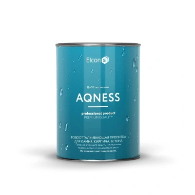 Купить Пропитка водоотталкивающая для камня, кирпича, бетона "AQNESS" 0,9 л (1/12) "ELCON"