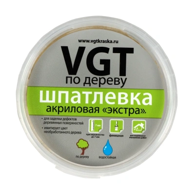Купить Шпатлевка по дереву "Экстра" белая 0,3 кг (1/6) "Вгт"
