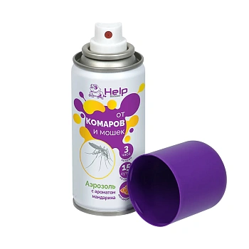 Купить Средство от комаров и мошек аэрозоль 75 мл (цитрус) (1/24) "HELP" 80536