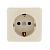 Купить Розетка открыт. уст. "VIOLA" 1 местн. с заземл. (керамика) кремовый (1/12/144) "LEZARD" 751-0300-122
