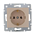Купить Розетка "KARINA" 1 местн. с заземл. (механизм) кремовый (1/10/120) "LEZARD" 707-0388-122B