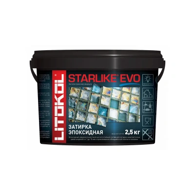 Купить Затирка эпоксидная 2-х комп. "STARLIKE EVO" S.202 NATURALE, ведро 2,5 кг (1) LITOKOL