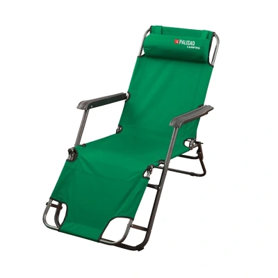 Купить Кресло-шезлонг складное "CAMPING" 156 х 60 х 82 см, 2-х позиционное (1/4) "PALISAD"