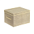 Купить Короб для хранения с ручкой 30*40*25 см, бежевый (1/20) "LEONORD"