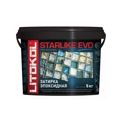 Купить Затирка эпоксидная 2-х комп. "STARLIKE EVO" S.110 GRIGIO PERLA, ведро 5 кг (1) LITOKOL