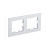Купить Рамка "ATLASDESIGN NATURE" 2-х местн. универс., стекло матовое, белый (1/8/16) "SCHNEIDER"