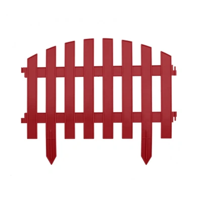 Купить Забор декоративный "Винтаж" пласт. 0,28*3 м 7 секций (терракот) (1/5) "PALISAD"