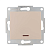 Купить Выключатель "KARINA" 1 кл. с индикатором (механизм) кремовый (1/10/120) "LEZARD" 707-0388-111